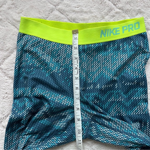 Nike | Blue and Neon Yellow Nike Pro Hyperwarm Nordic Tights | Size Medium - Picture 9 of 9